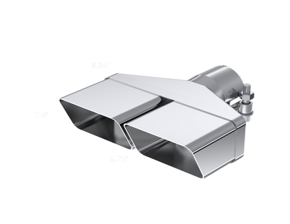 MBRP Universal Tip 8inx 2.375in ID Rectangle 2.5in O.D. inlet 8.25in length T304 - T5118 MBRP