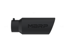 Load image into Gallery viewer, MBRP 7&quot; OD Angled Rolled End 5&quot; Inlet 18&quot; Length Exhaust Tip w/ Black Finish T5127BLK