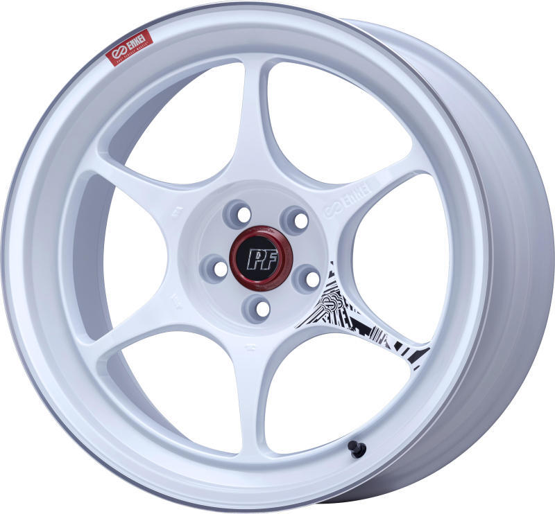 Enkei PF06 17x7.5 5x114.3 38mm Offset 75mm Bore White Machined