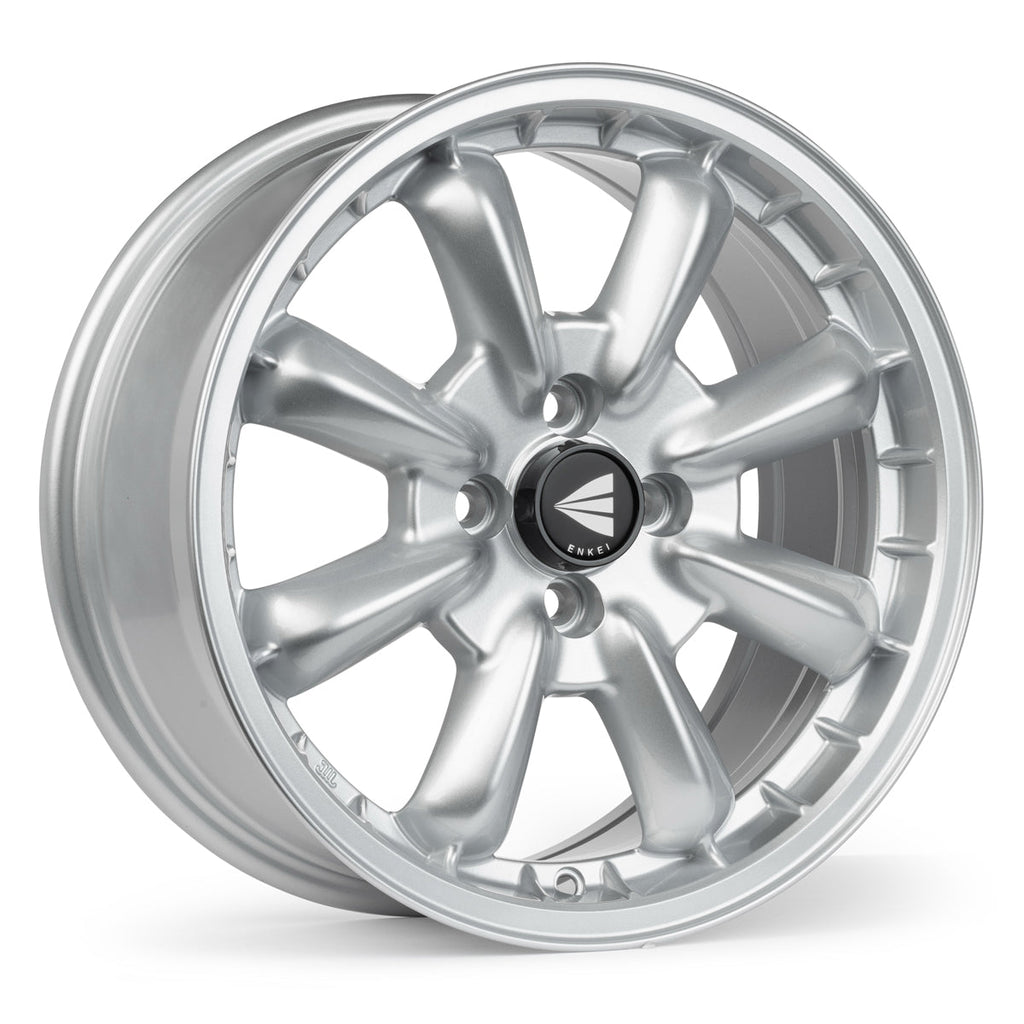 Enkei Compe 16x7 38mm Offset 4x100 Bolt Pattern 72.6mm Bore Silver Wheel