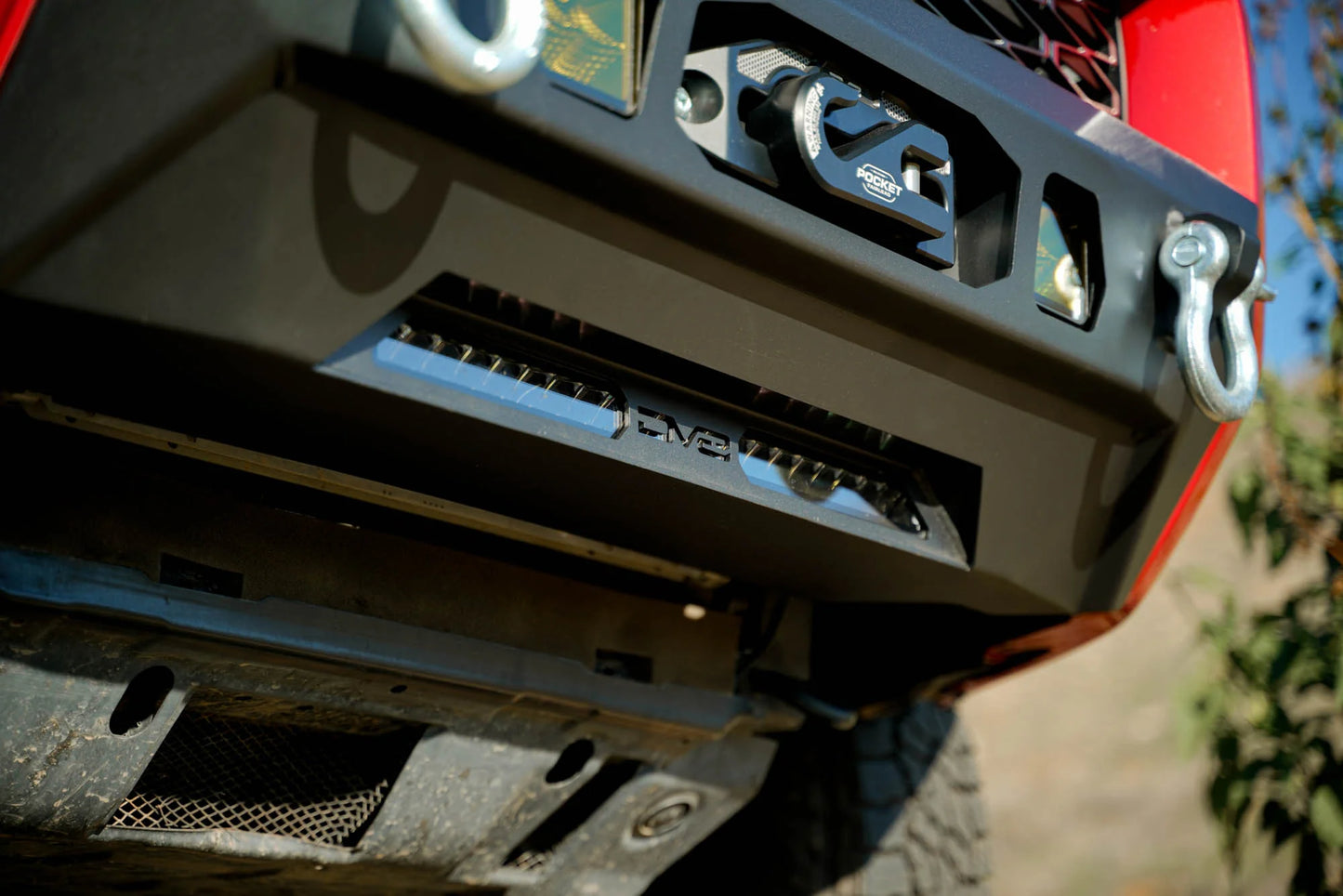 DV8 Offroad 14-24 Toyota 4Runner Centric Series Winch Front Bumper FBTF3-02