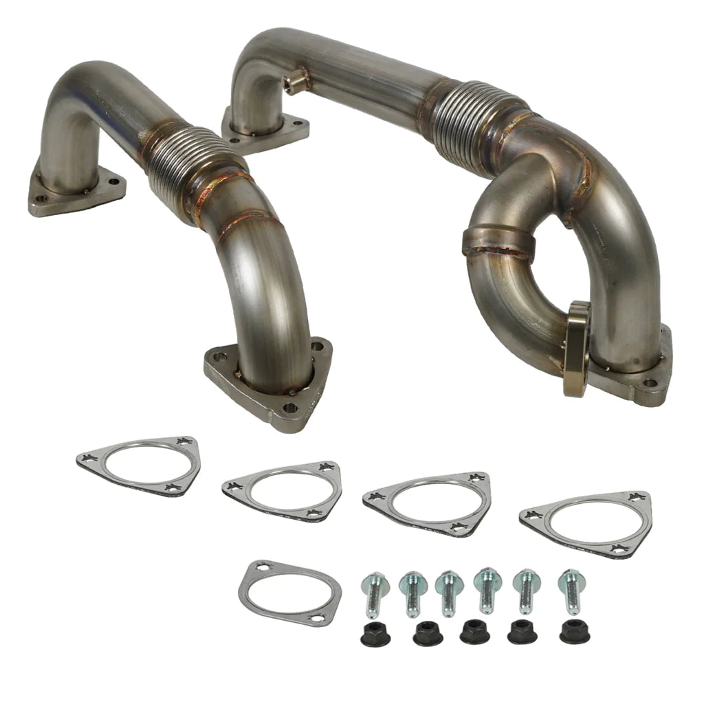 BD Diesel EXHAUST MANIFOLD & UP-PIPE KIT FORD F250/F350/F450/F550 SUPER DUTY 6.4L POWER STROKE 2008-2010 - 1041484 BD Diesel