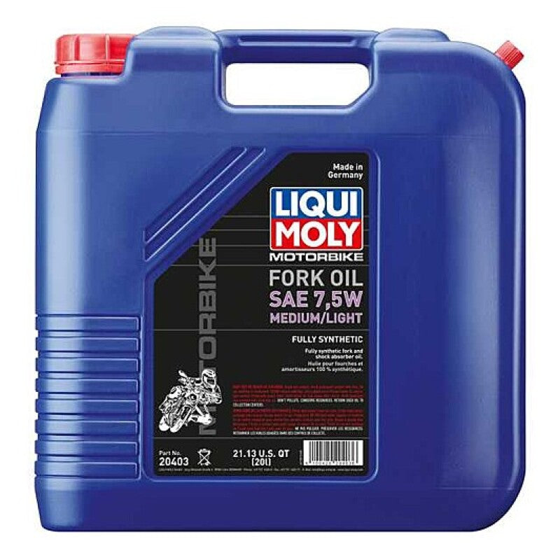 Liqui Moly 20403 Motorbike Fork Oil 7,5W medium/light (20L)