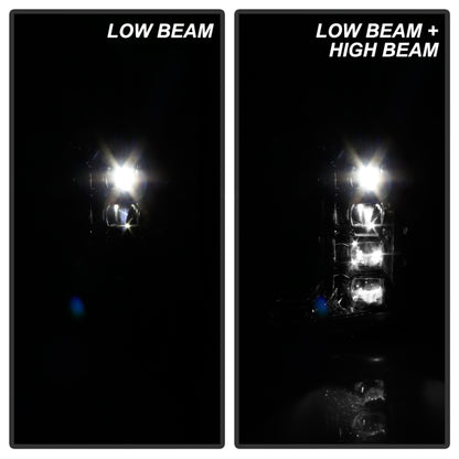 Spyder Ford F-250/F-350/F450 17-18 Full LED Headlights Black PRO-YD-FS17HALAP-SEQ-C SPYDER