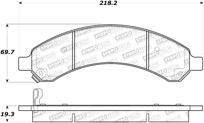 StopTech Premium Ceramic Brake Pads - 308.09890 Stoptech