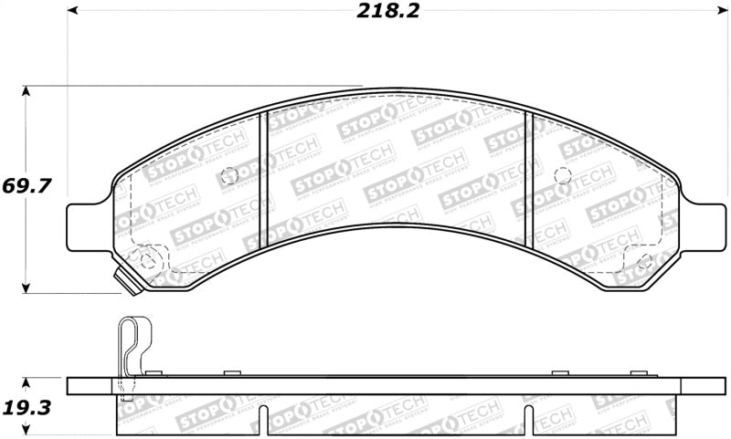 StopTech Premium Ceramic Brake Pads - 308.09890