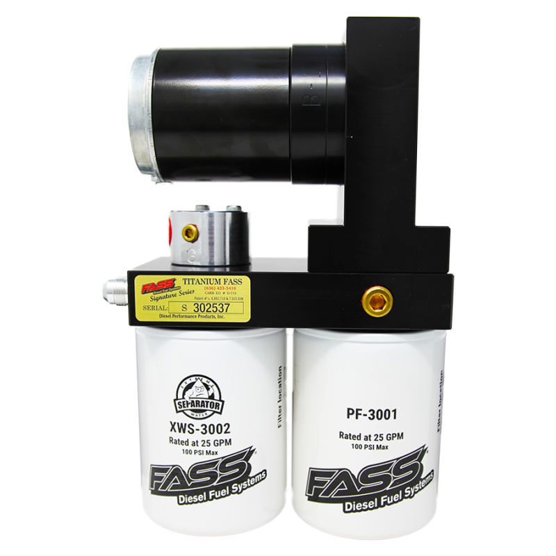 FASS Class 8 290gph/16-18psi Titanium Signature Series Fuel Air Separation System TS 290G