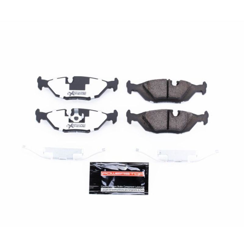 Power Stop 1991 BMW 318i Rear Z26 Extreme Street Brake Pads w/Hardware PowerStop