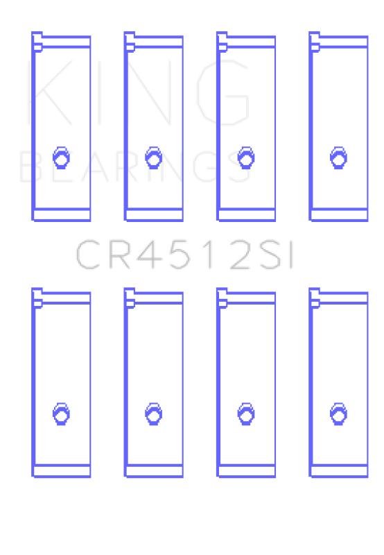 King Engine Bearings Honda D17A1/2 1.7L 16V (Size +0.25mm) Connecting Rod Bearing Set