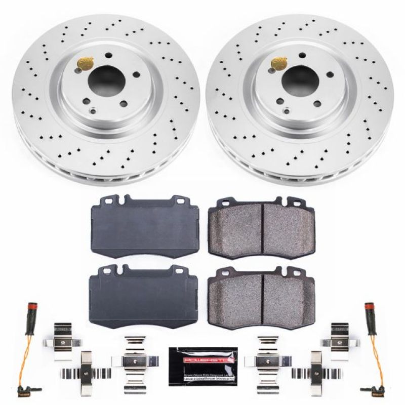 Power Stop 02-04 Mercedes-Benz C32 AMG Front Z23 Evolution Sport Coated Brake Kit PowerStop