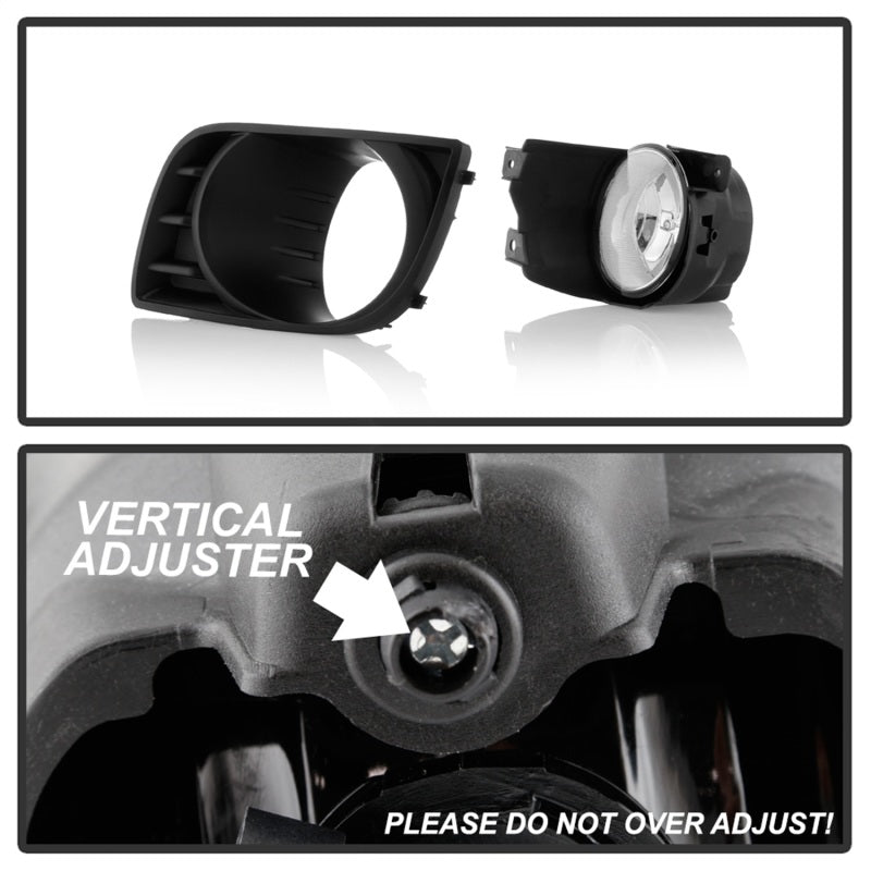 Spyder Toyota Sequoia 08-16 OEM Style Fog Lights w/OEM Fit Switch - Fog Bulbs-4145(Included) - Clear SPYDER