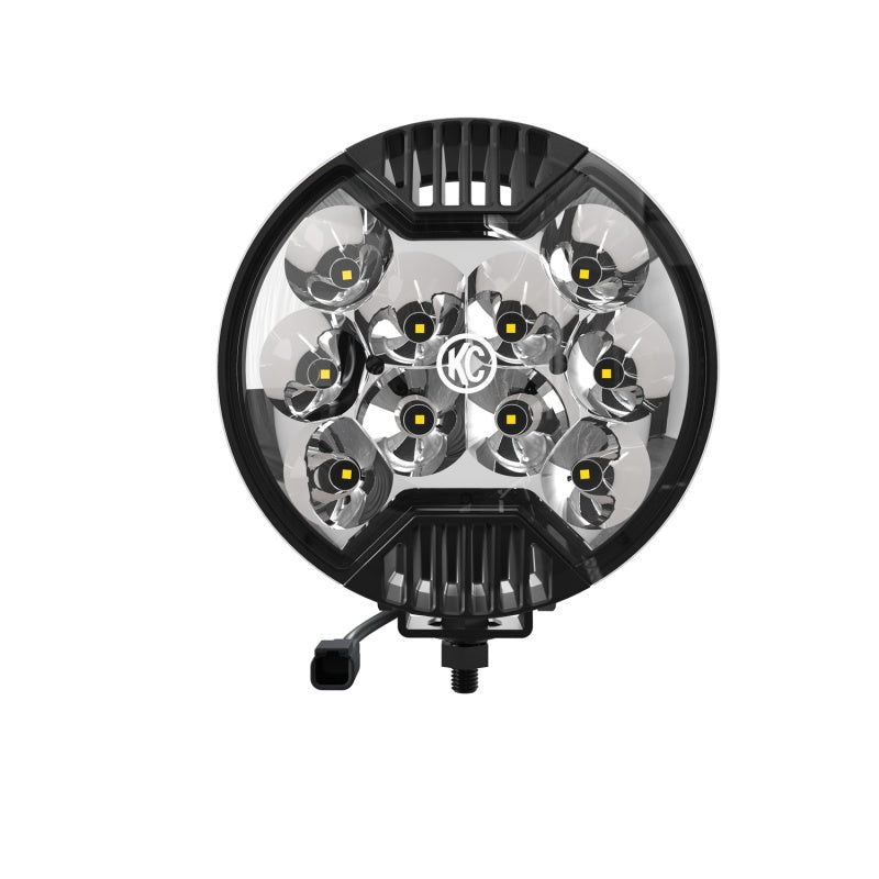 KC HiLiTES SlimLite 6in. LED Light 50w Spot Beam (Pair Pack System) - Black KC HiLiTES