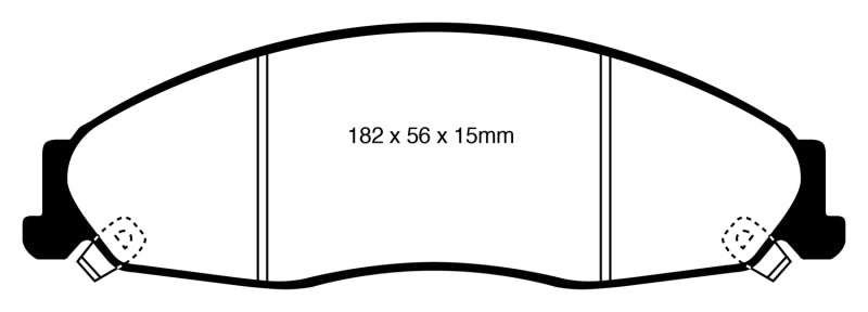 EBC YellowStuff Front Brake Pads - DP41841R EBC