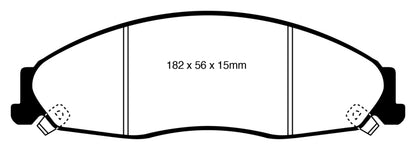 EBC YellowStuff Front Brake Pads - DP41841R EBC