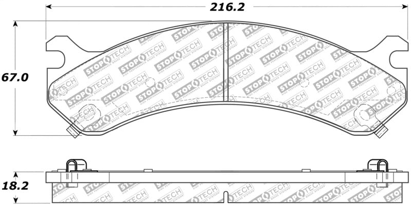 StopTech Street Disc Brake Pads - 305.07840 Stoptech