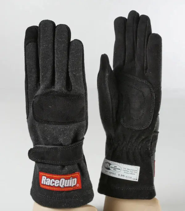 RaceQuip Black 2-Layer SFI-5 Glove - 2XL Racequip