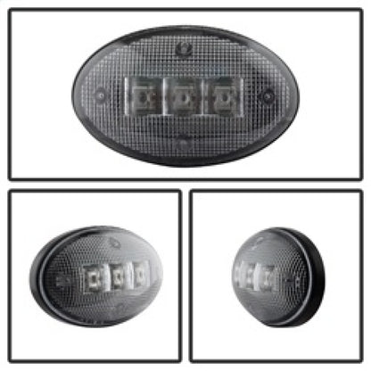 Xtune Ford Superduty F250-F550 99-10 Dually Fender LED Side Fender Lights Clear ACC-LED-FDSD99-SL-C SPYDER
