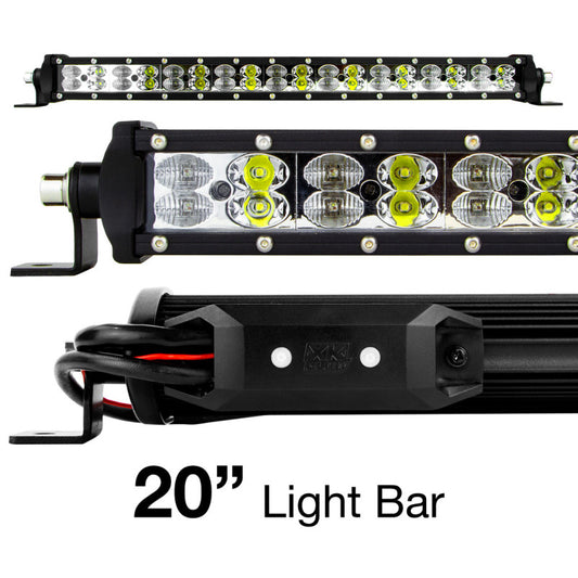 XKGlow 20" RGBW Light Bar High Power Offroad Work/Hunting Light w/ Built-in XKchrome Bluetooth Controller - Part XK-BAR-20
