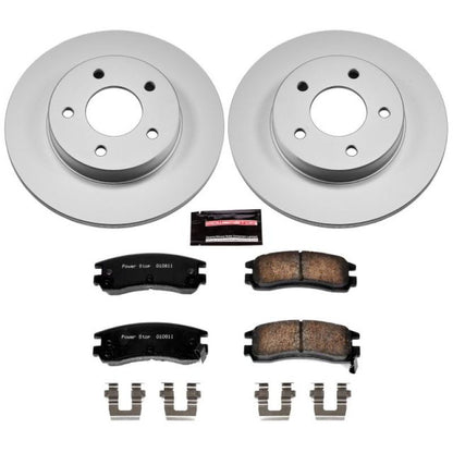 Power Stop 94-96 Cadillac DeVille Rear Z17 Evolution Geomet Coated Brake Kit PowerStop