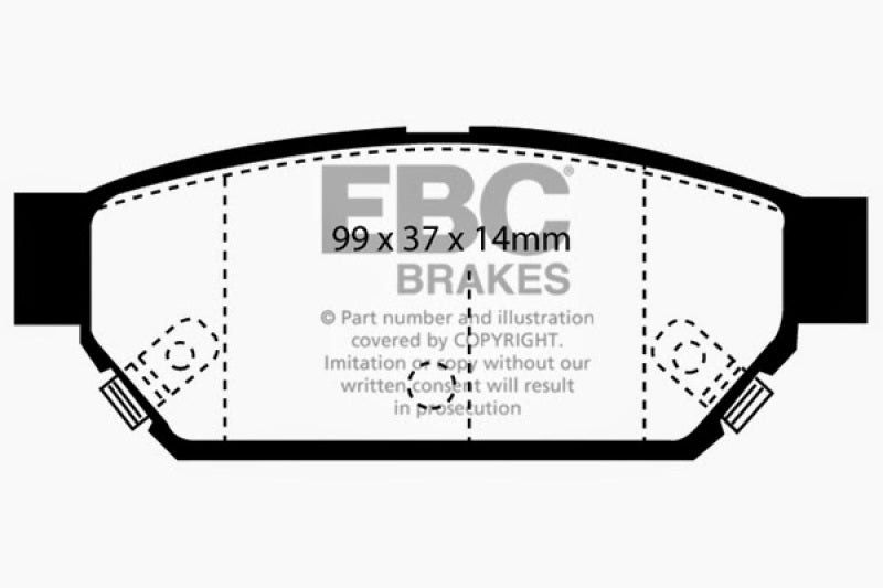 EBC Ultimax2 Rear Brake Pads - UD596 EBC