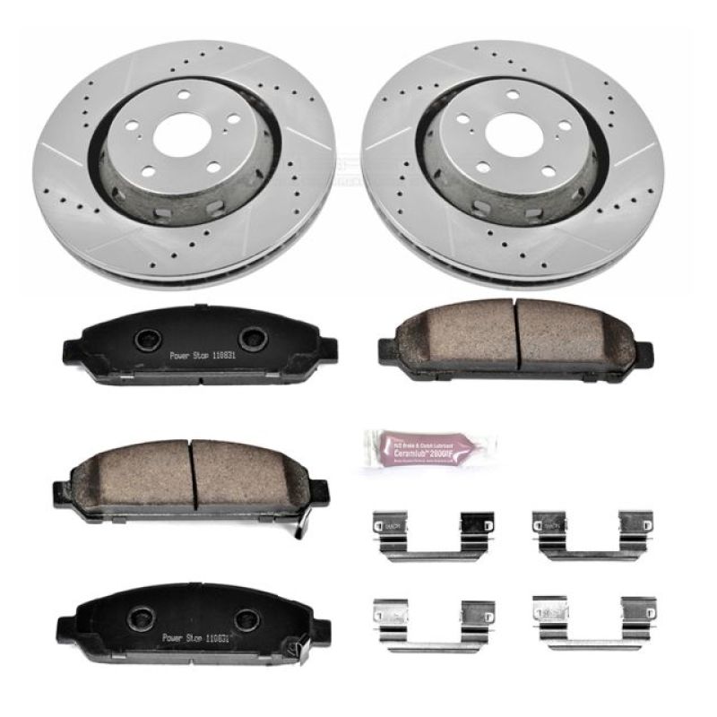Power Stop 09-16 Toyota Venza Front Z23 Evolution Sport Brake Kit PowerStop