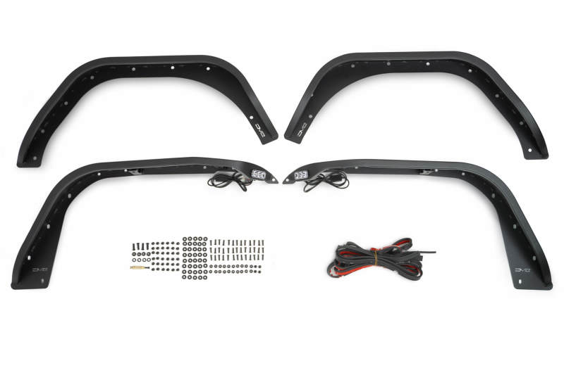 DV8 Offroad 18-25 Jeep Wrangler JL Slim Fender Flares FDJL-07