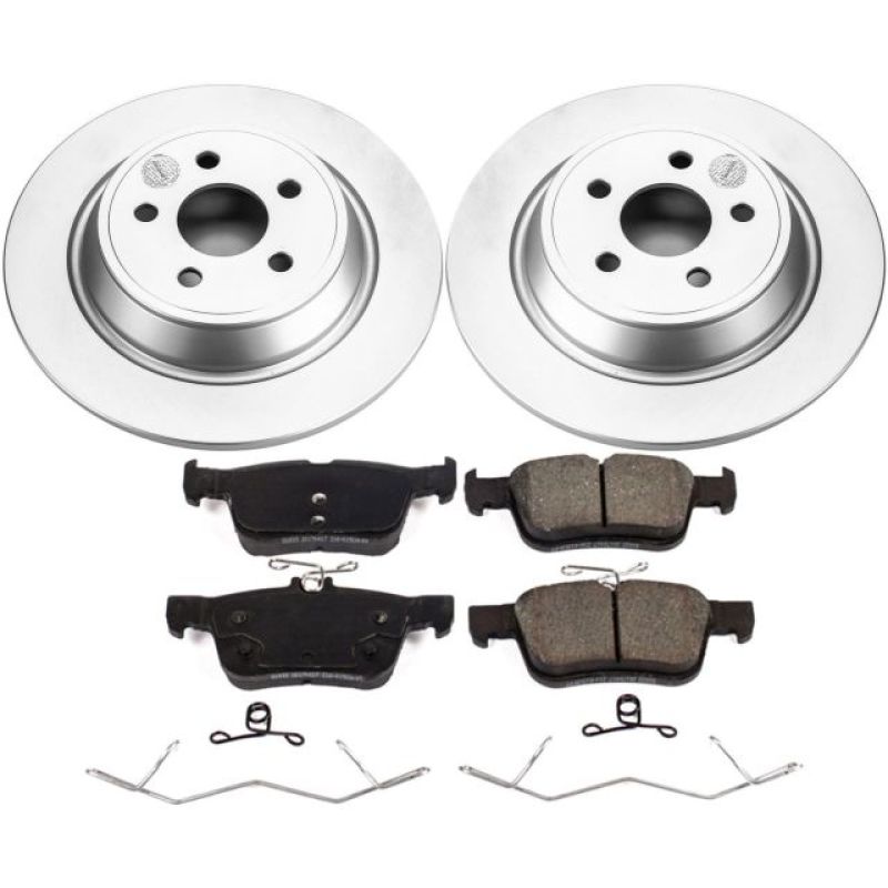 Power Stop 17-18 Lincoln Continental Rear Z17 Evolution Geomet Coated Brake Kit PowerStop