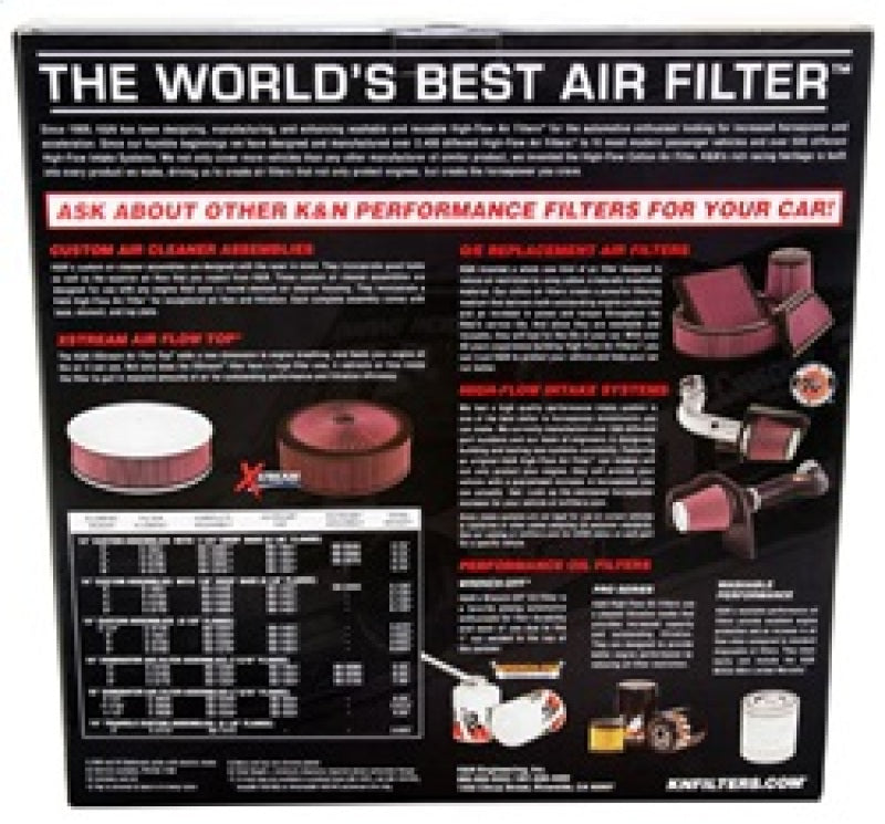 K&N Replacement Air Filter GM CARS & TRUCKS, V8, 1966-84 K&N Engineering