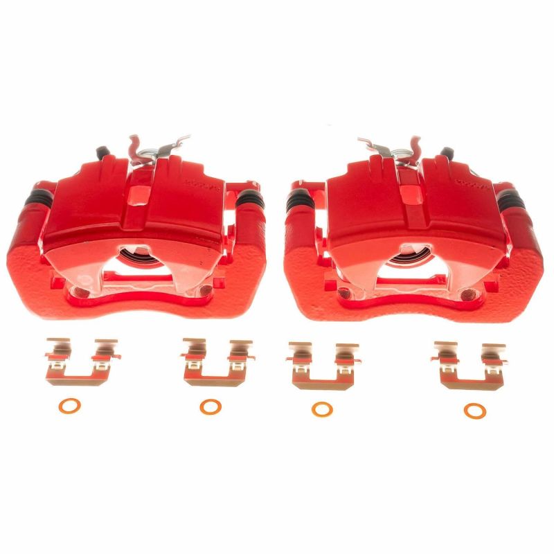 Power Stop 15-19 Ford Mustang Rear Red Calipers - Pair PowerStop