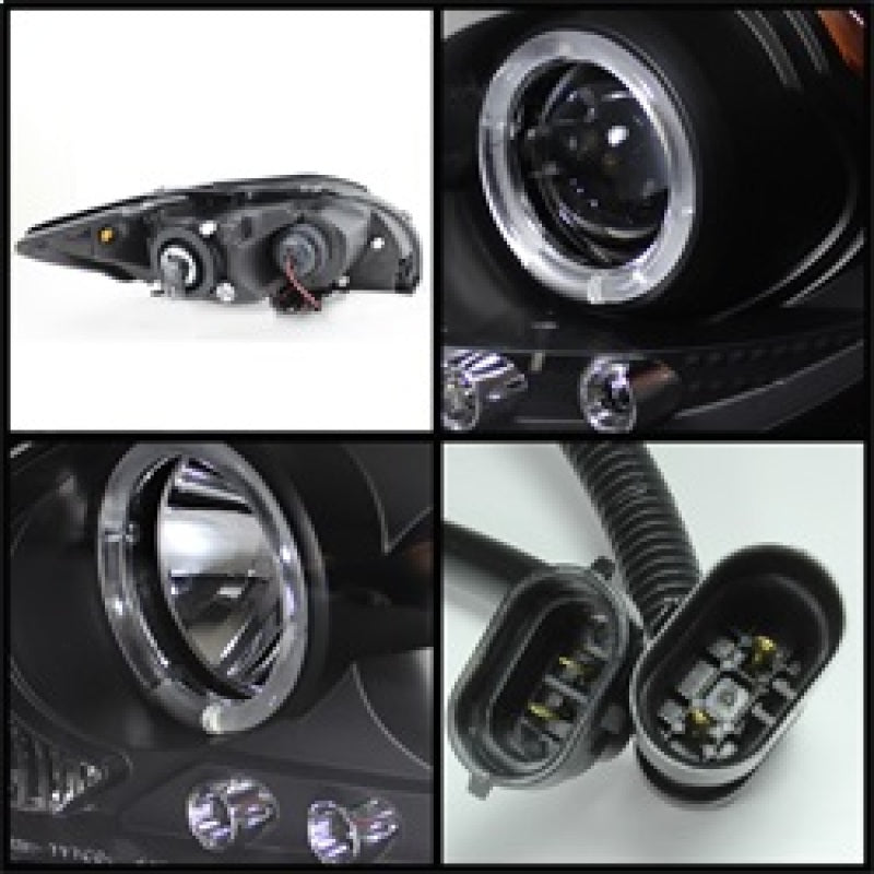 Spyder Scion TC 08-10 Projector Headlights LED Halo -Replaceable LEDs Blk PRO-YD-TTC08-HL-BK SPYDER