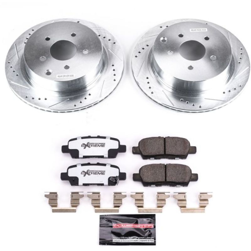 Power Stop 18-19 Infiniti Q50 Rear Z26 Street Warrior Brake Kit PowerStop