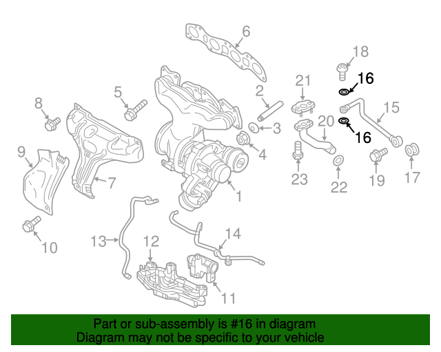 OEM VOLVO 01-07 V70 2.4L-L5 Radiator-Temperature Sensor Seal (11994) X1