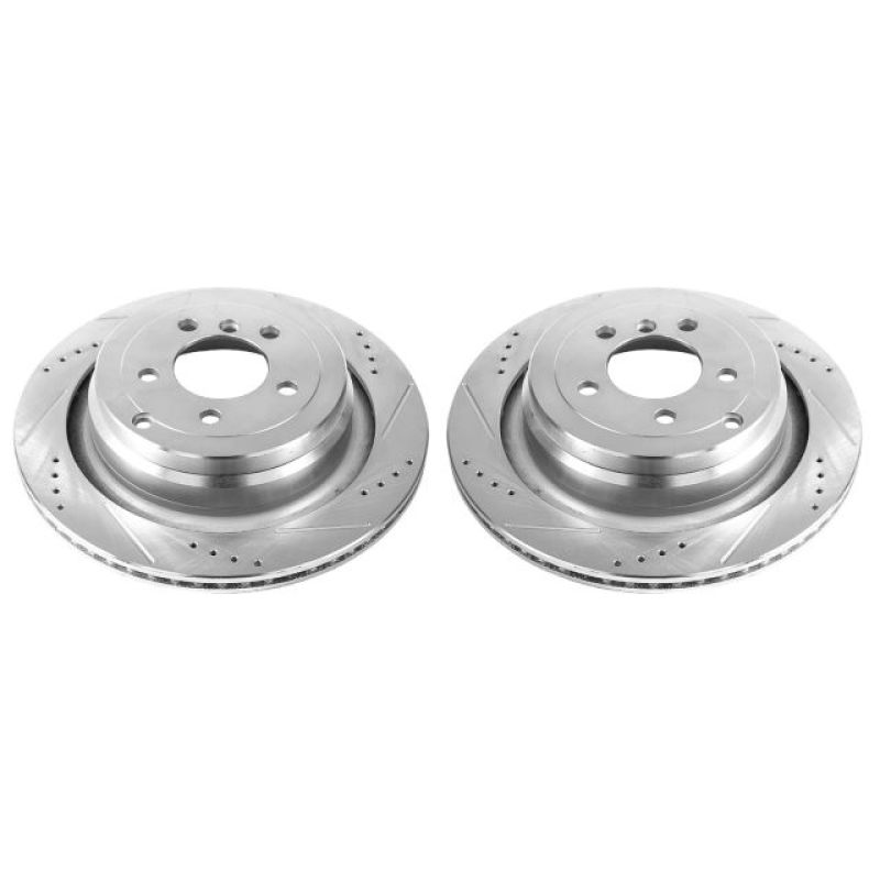 Power Stop 06-12 Land Rover Range Rover Rear Evolution Drilled & Slotted Rotors - Pair PowerStop