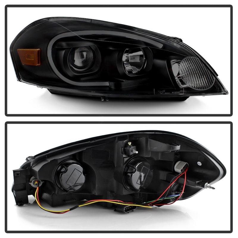 xTune 06-13 Chevrolet Impala LED Light Bar Headlights - Black Smoke (PRO-JH-CIM06-LB-BSM) SPYDER