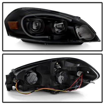 xTune 06-13 Chevrolet Impala LED Light Bar Headlights - Black Smoke (PRO-JH-CIM06-LB-BSM) SPYDER