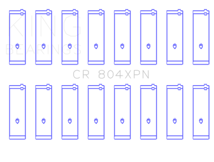 King Engine Bearings Ford 260Ci 289Ci 302 5.0L Windsor (Size STDX) Connecting Rod Bearing Set