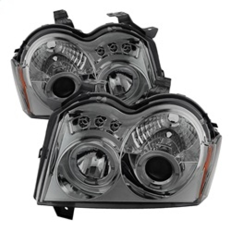 Spyder Jeep Grand Cherokee 05-07 Projector Headlights LED Halo LED Smke PRO-YD-JGC05-HL-SMC SPYDER