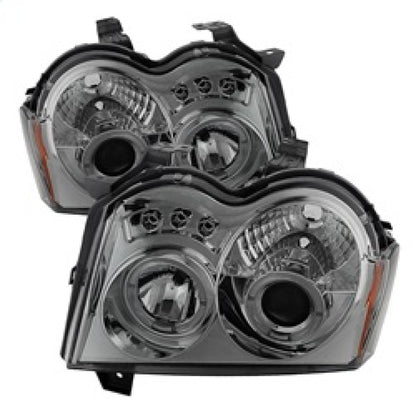 Spyder Jeep Grand Cherokee 05-07 Projector Headlights LED Halo LED Smke PRO-YD-JGC05-HL-SMC SPYDER