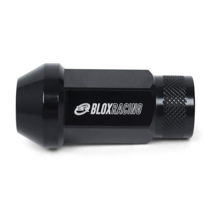BLOX Racing Street Series Forged Lug Nuts - Black 12 x 1.25mm - Set of 20 (New Design) BXAC-00107-SSBK BXAC-00107-SSBK