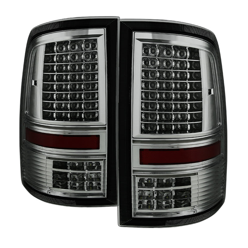 xTune Dodge Ram 1500 09-14 - Incandescent Only C Shape LED Tail Lights- Smoked ALT-JH-DR09-LED-CS-SM SPYDER