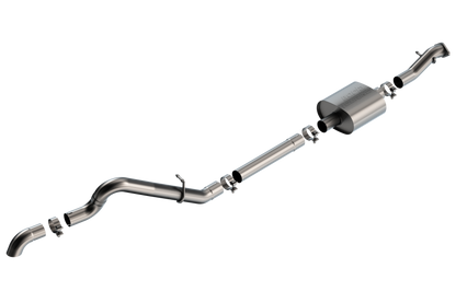 Borla 21-22 Ford Bronco 2.3L 2DR/4DR T-304 Stainless Steel Cat-Back Touring Exhaust - Brushed Borla