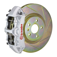 Load image into Gallery viewer, Brembo 05-14 Mustang GT Excl non-ABS Equipped Fr GT BBK 6Pist Cast 355x32 1pc Rtr Slot Type1-Silver