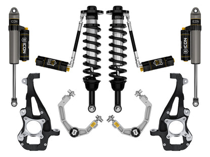 ICON 21-24 Ford F150 4WD 3.5-4.5in Stage 4 Suspension System - Billet CDCV