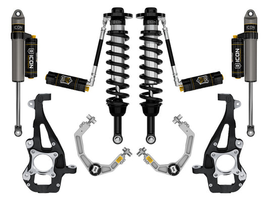 ICON 21-24 Ford F150 4WD 3.5-4.5in Stage 4 Suspension System - Billet CDCV