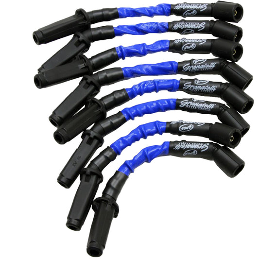 Granatelli 1999-2023 GM LS3 Blue Coil-Near-Plug Ignition Wire Kit - Part 28-1811HTBL
