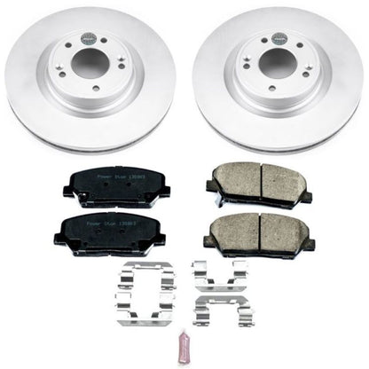 Power Stop 10-16 Hyundai Genesis Coupe Front Z17 Evolution Geomet Coated Brake Kit PowerStop
