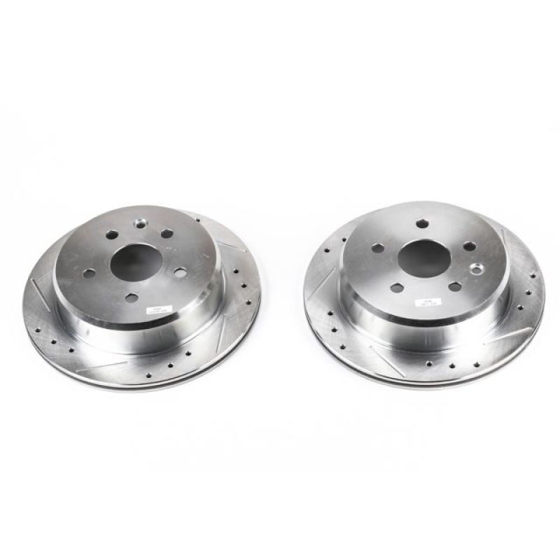 Power Stop 92-98 Lexus SC300 Rear Evolution Drilled & Slotted Rotors - Pair PowerStop