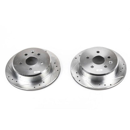 Power Stop 92-98 Lexus SC300 Rear Evolution Drilled & Slotted Rotors - Pair PowerStop