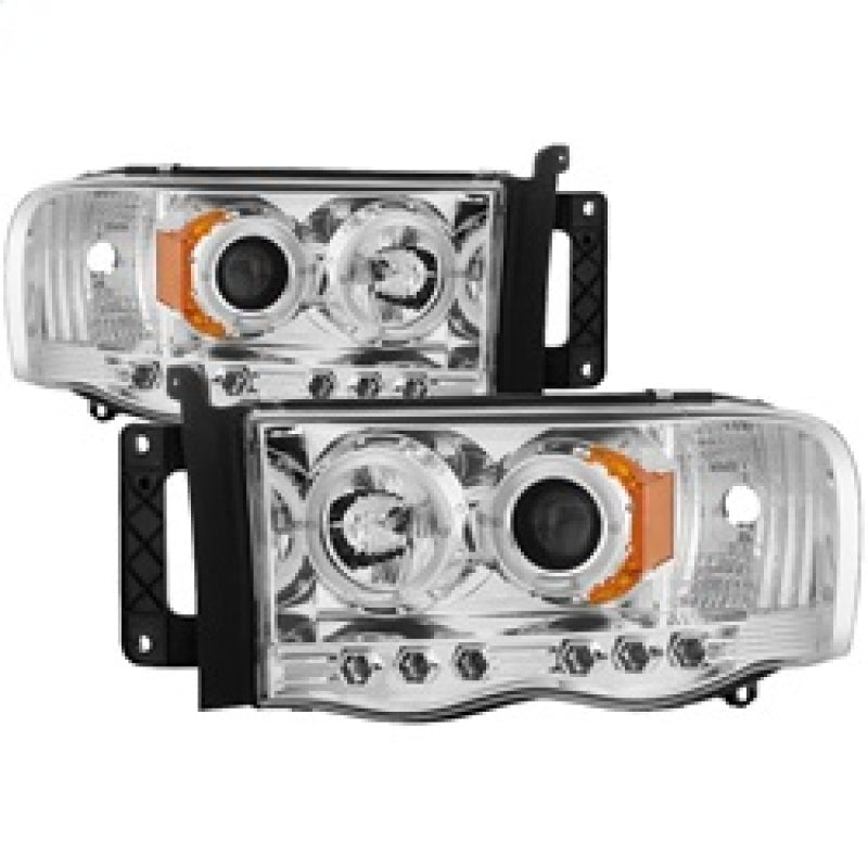 Spyder Dodge Ram 1500 02-05/Ram 2500 03-05 Projector Headlights LED Halo LED Chrm PRO-YD-DR02-HL-C SPYDER