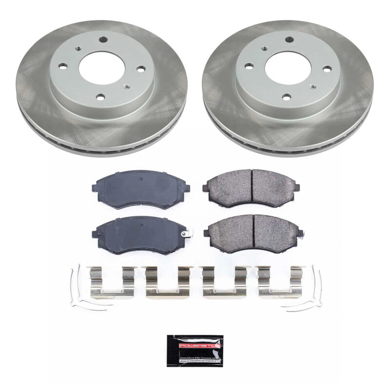 Power Stop 00-06 Nissan Sentra Front Semi-Coated Rotor Kit PowerStop